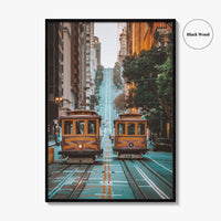San Francisco Fine Art Photo Print, Cable Car, California Street, USA, Poster