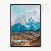 Torres del Paine Fine Art Photo Print, Patagonia Chile Poster, Lake Pehoe, Los Cuernos