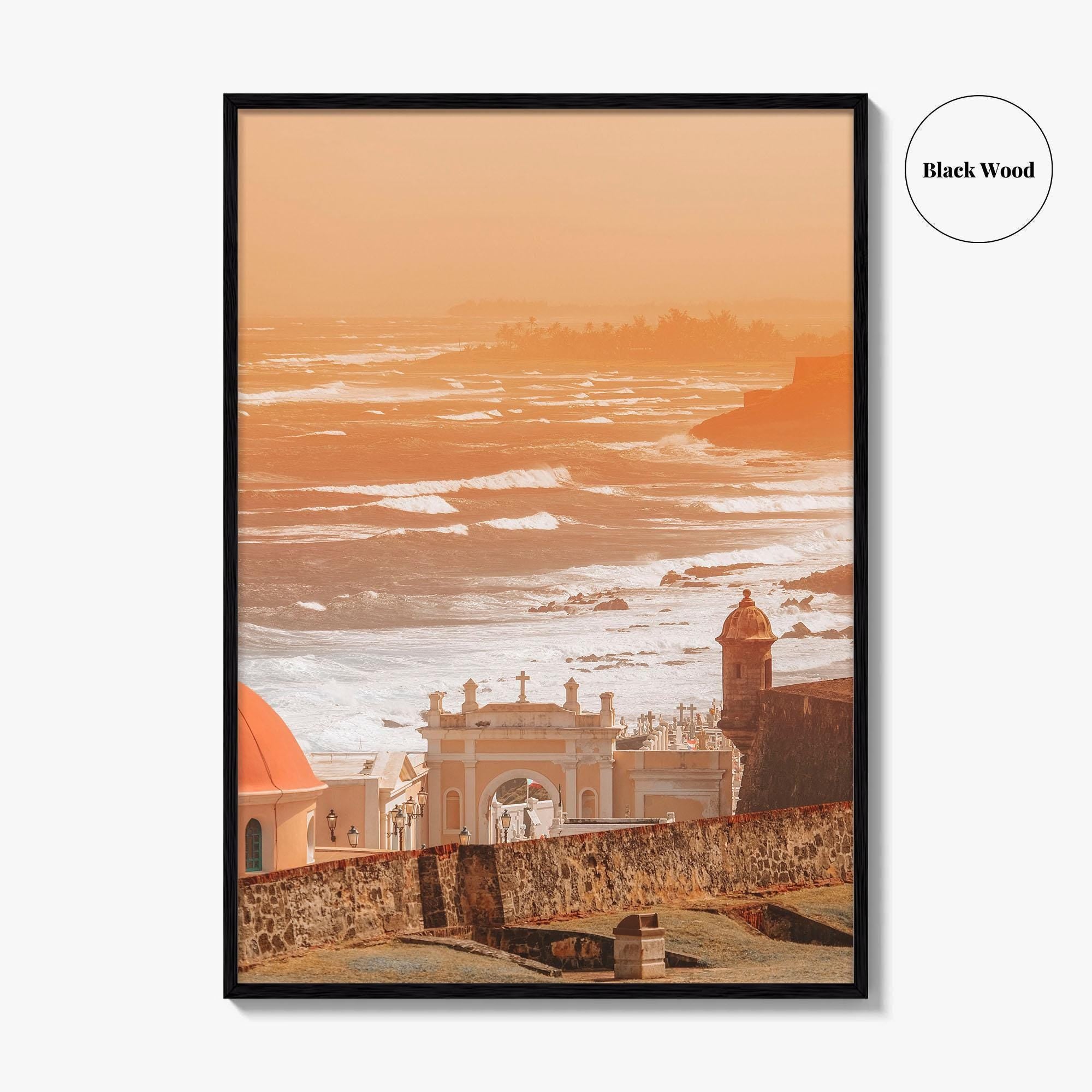 Old San Juan Fine Art Photo Print, Puerto Rico Ocean View Poster