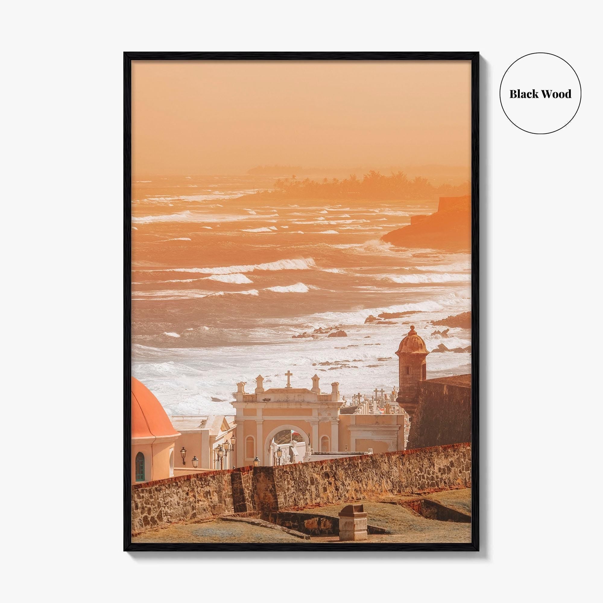 Old San Juan Fine Art Photo Print, Puerto Rico Ocean View Poster