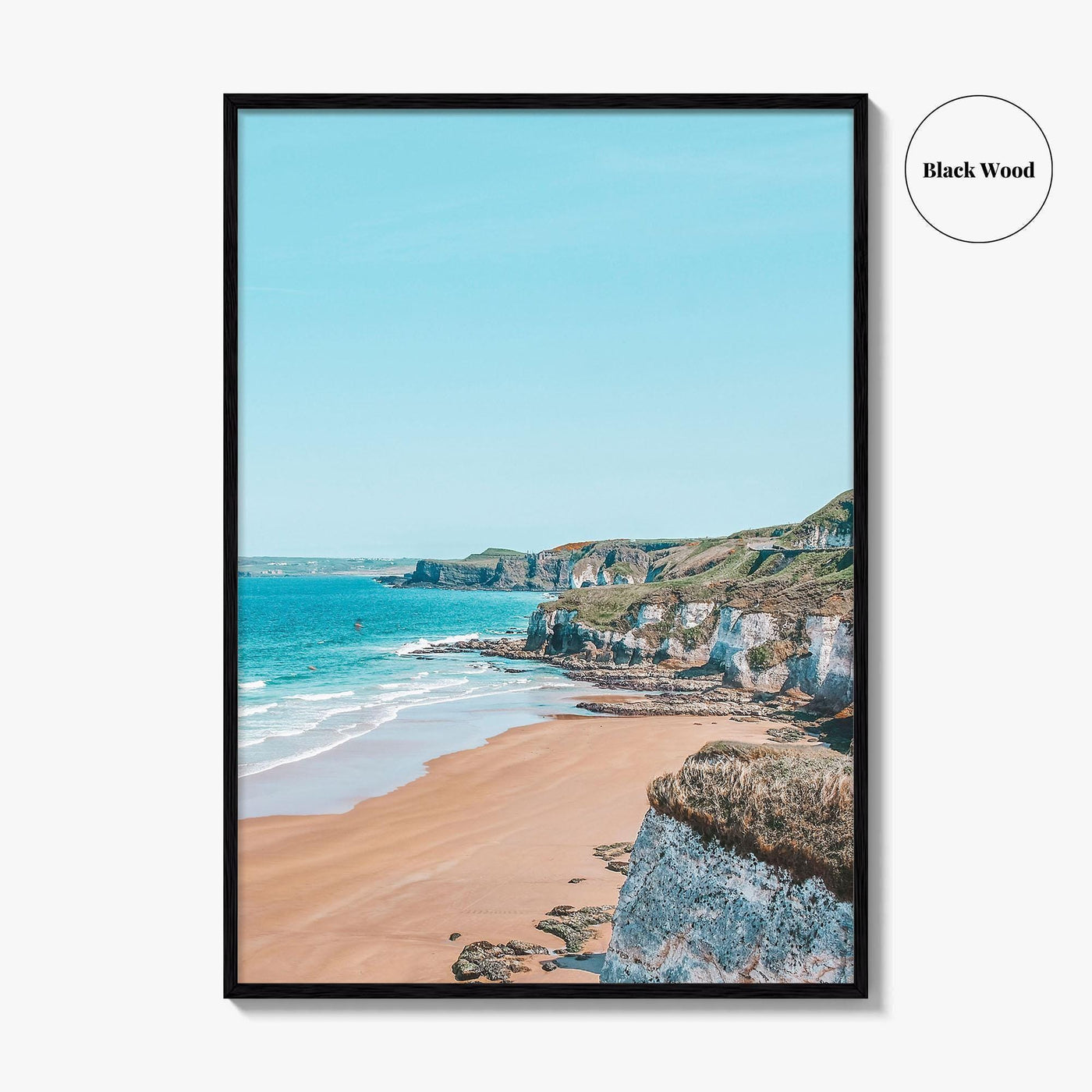 Portrush Fine Art Photo Print, White Rocks Beach, Irish Sea, Northern Ireland Poster, UK
