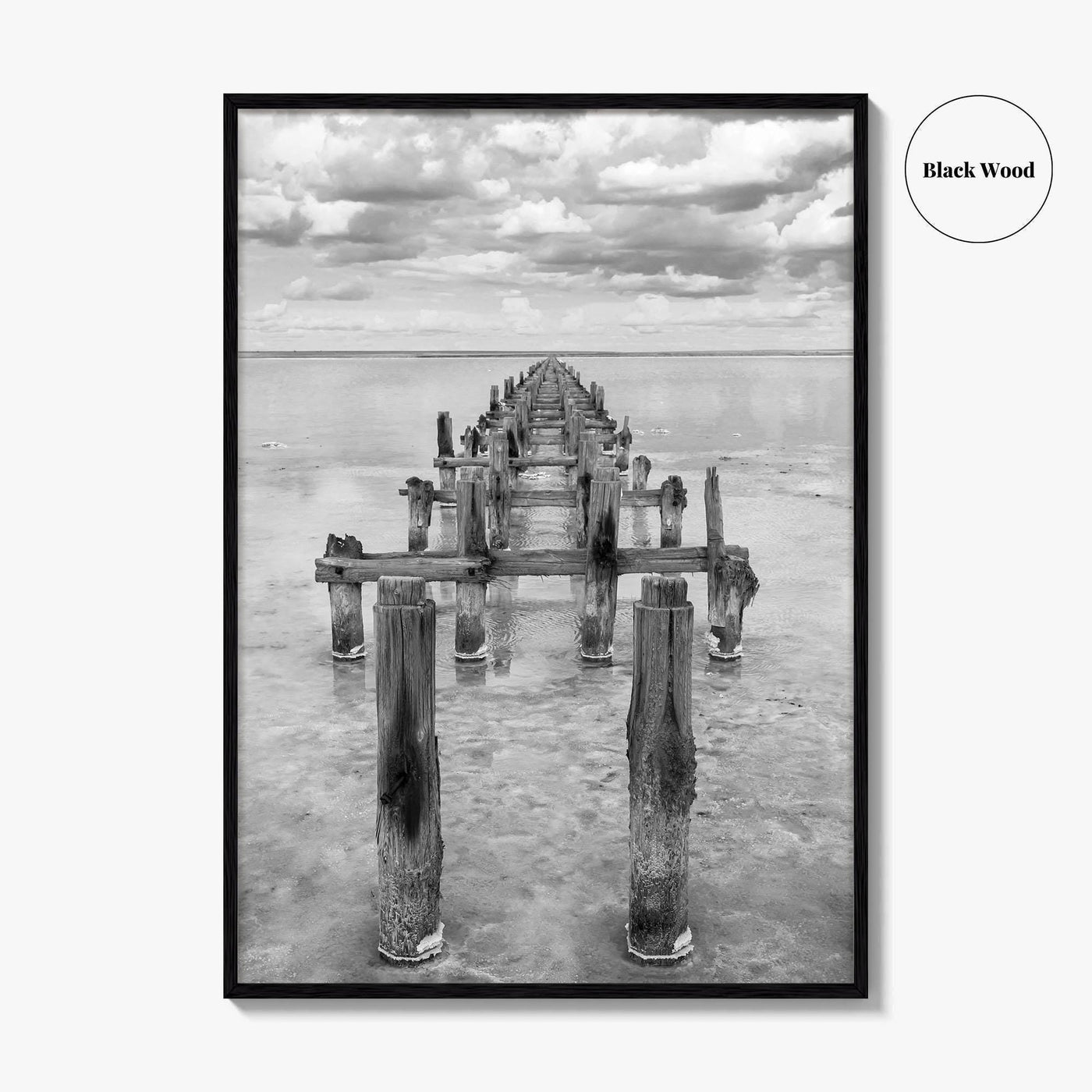Senegal Black and White Fine Art Photo Print, Dakar, Lake Retba Poster