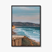 Torrey Pines Fine Art Photo Print, San Diego California Bridge Wall Decor Poster
