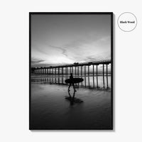 Carlsbad Black and White Fine Art Photo Print, San Diego California Poster