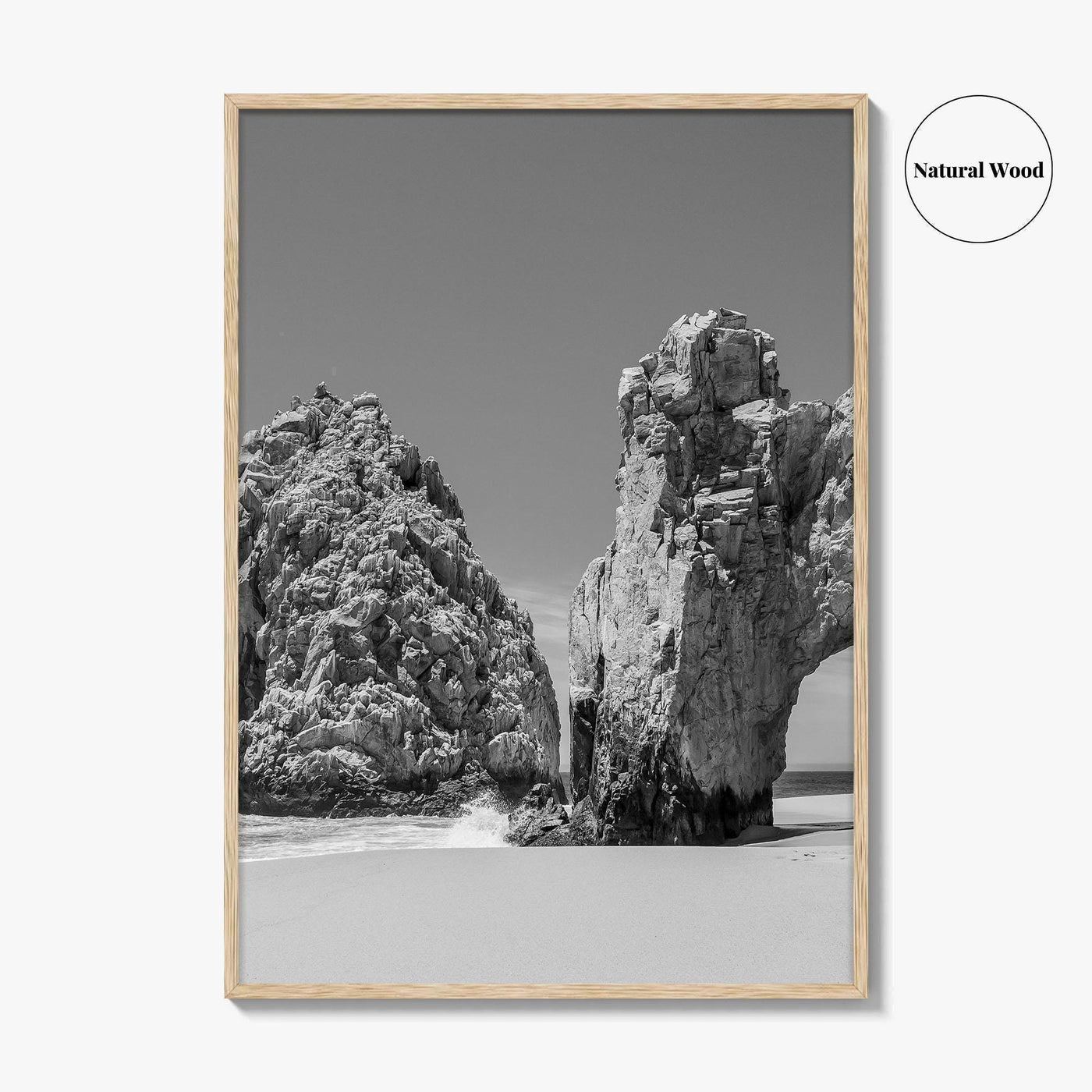 Cabo San Lucas Black and White Fine Art Photo Print, Mexico Poster