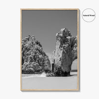 Cabo San Lucas Black and White Fine Art Photo Print, Mexico Poster