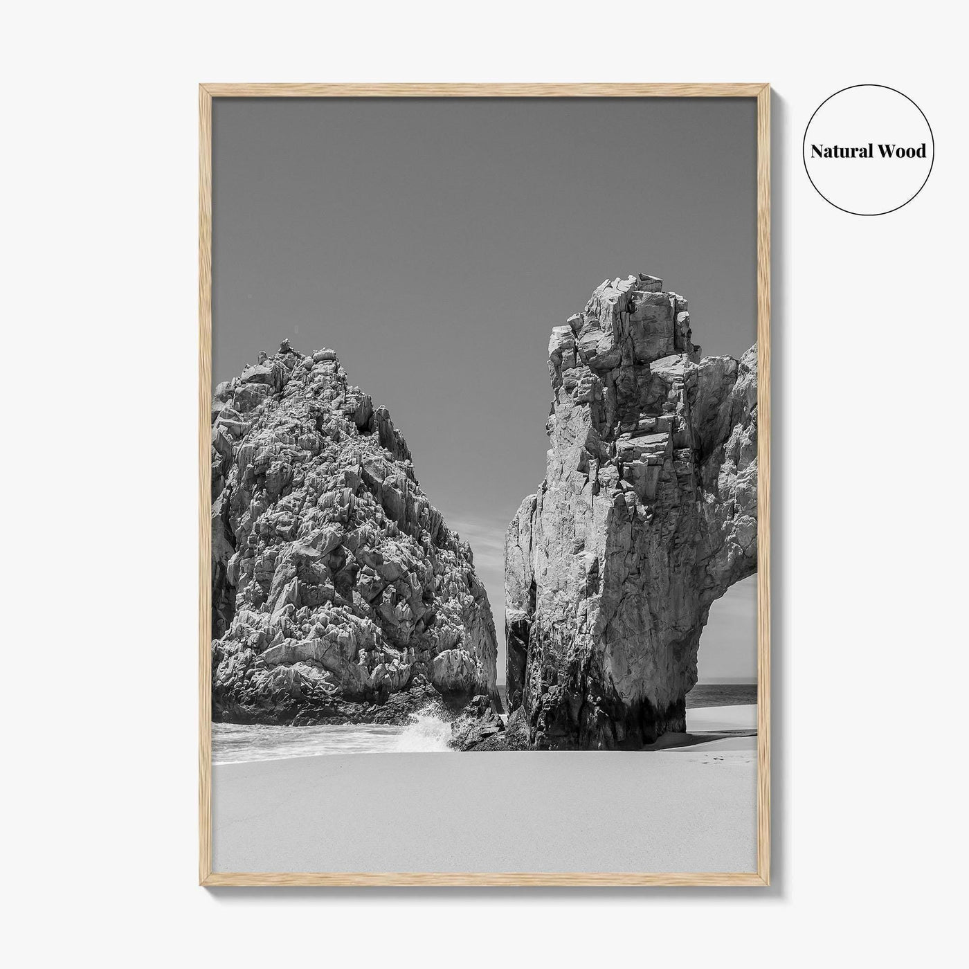Cabo San Lucas Black and White Fine Art Photo Print, Mexico Poster