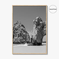 Cabo San Lucas Black and White Fine Art Photo Print, Mexico Poster
