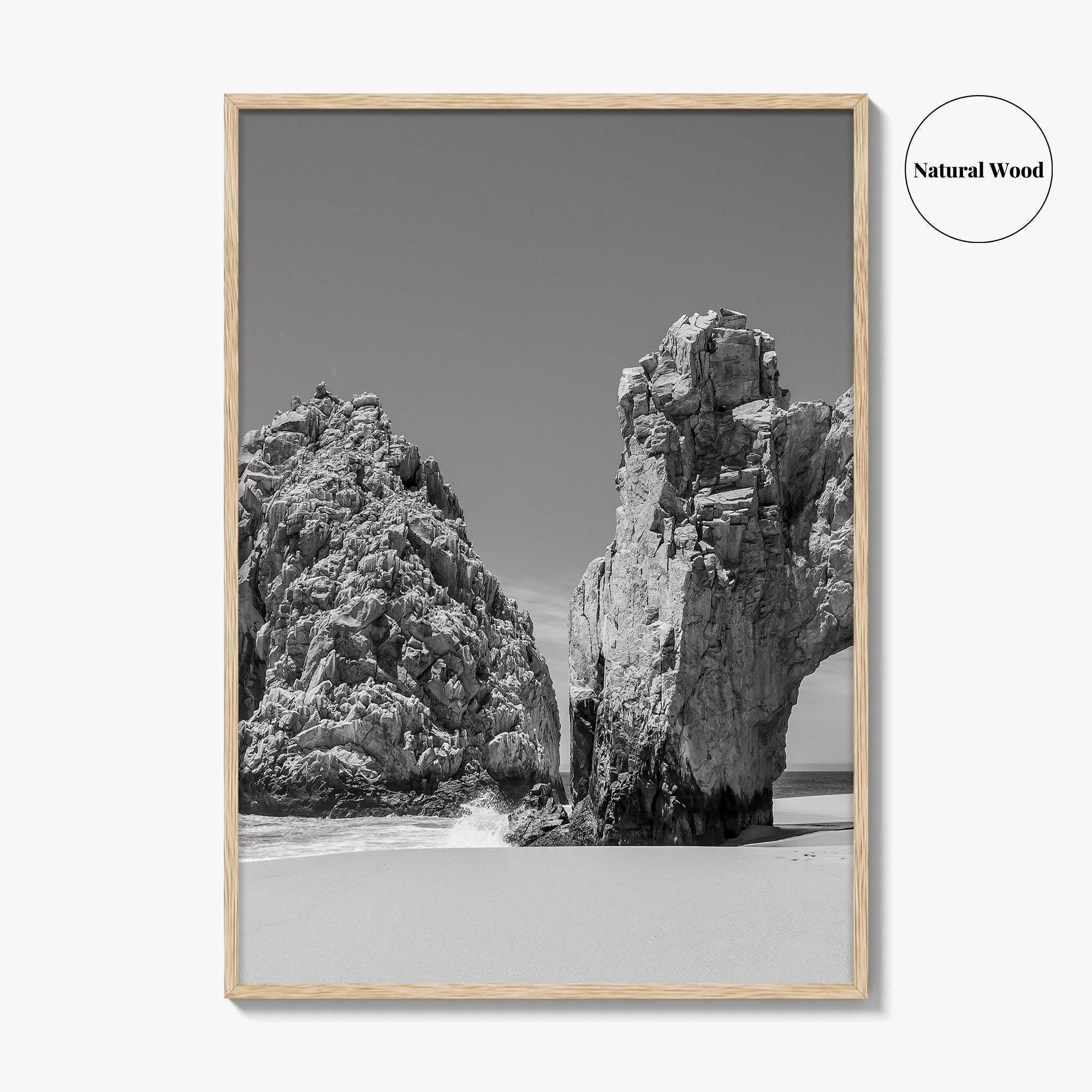 Cabo San Lucas Black and White Fine Art Photo Print, Mexico Poster
