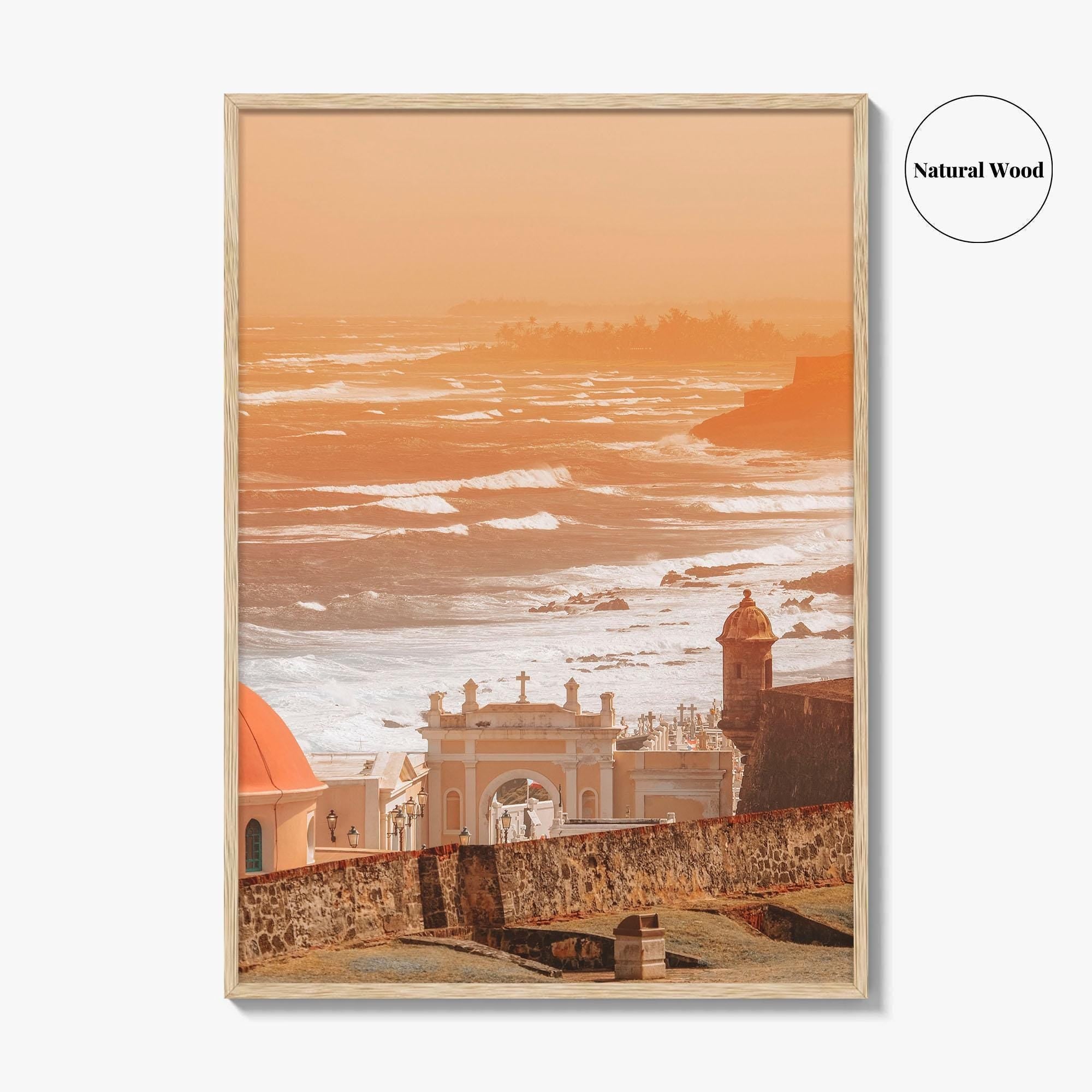 Old San Juan Fine Art Photo Print, Puerto Rico Ocean View Poster