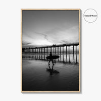 Carlsbad Black and White Fine Art Photo Print, San Diego California Poster
