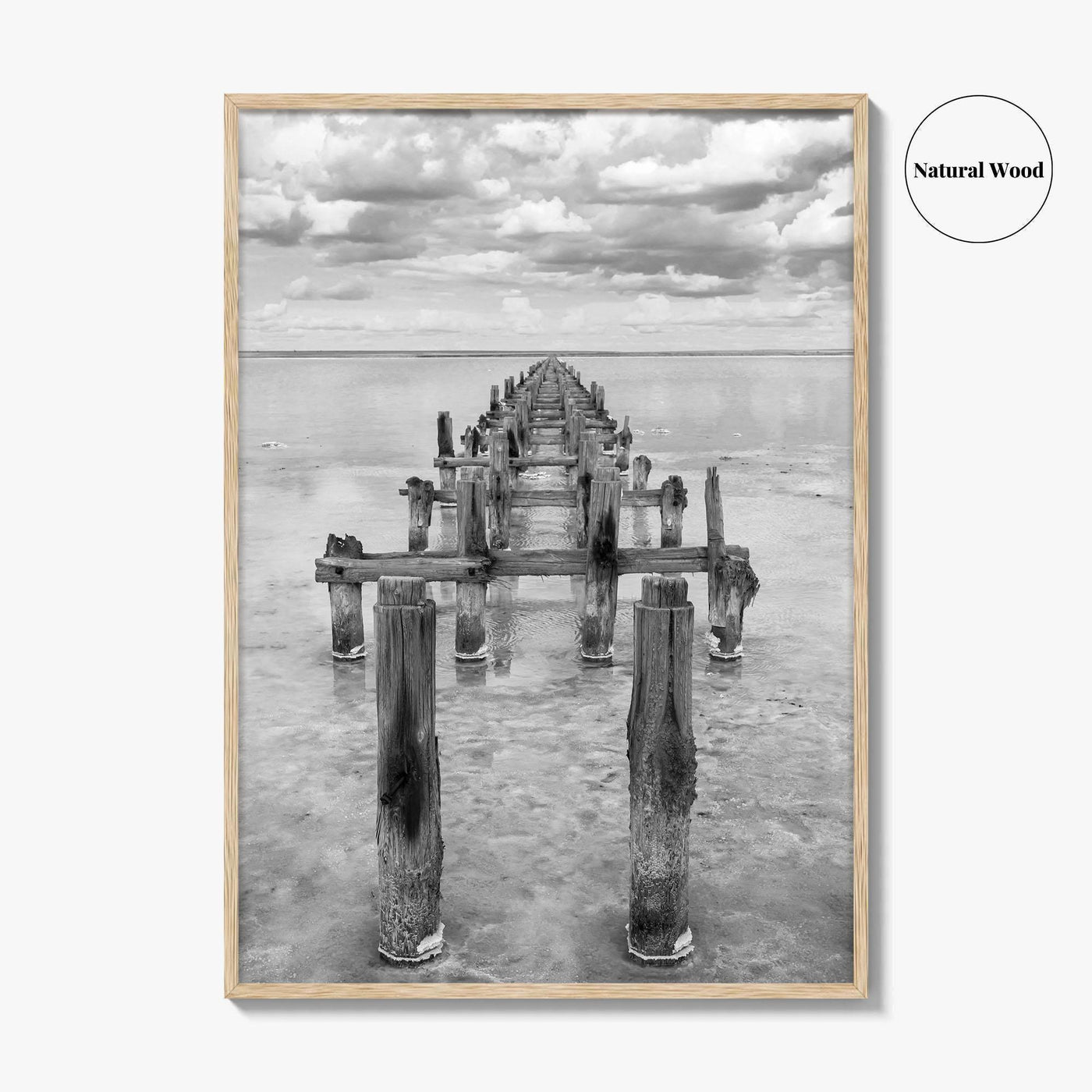 Senegal Black and White Fine Art Photo Print, Dakar, Lake Retba Poster
