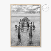 Senegal Black and White Fine Art Photo Print, Dakar, Lake Retba Poster