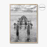 Senegal Black and White Fine Art Photo Print, Dakar, Lake Retba Poster