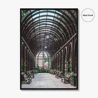 Lincoln Park Fine Art Photo Print, Chicago Illinois USA, Wooden Arch Pavilion Poster