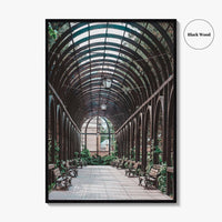 Lincoln Park Fine Art Photo Print, Chicago Illinois USA, Wooden Arch Pavilion Poster