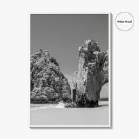 Cabo San Lucas Black and White Fine Art Photo Print, Mexico Poster