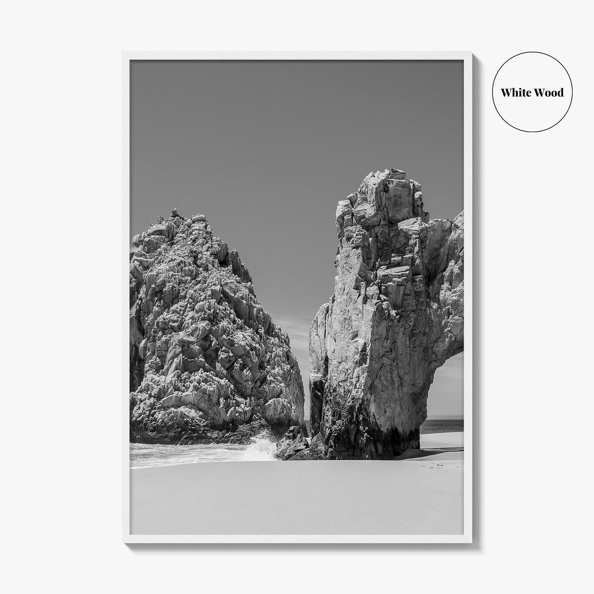 Cabo San Lucas Black and White Fine Art Photo Print, Mexico Poster