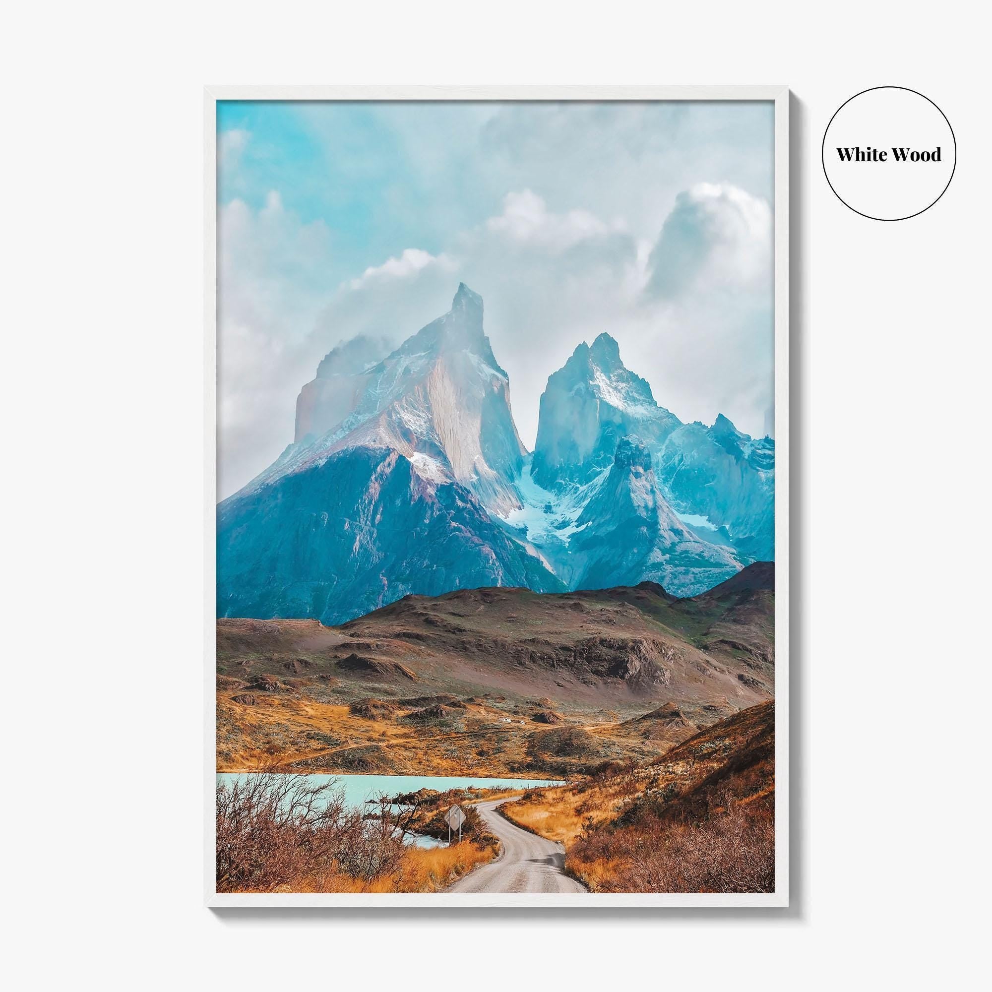 Torres del Paine Fine Art Photo Print, Patagonia Chile Poster, Lake Pehoe, Los Cuernos