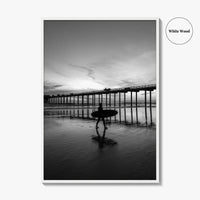 Carlsbad Black and White Fine Art Photo Print, San Diego California Poster