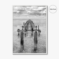 Senegal Black and White Fine Art Photo Print, Dakar, Lake Retba Poster