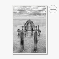 Senegal Black and White Fine Art Photo Print, Dakar, Lake Retba Poster