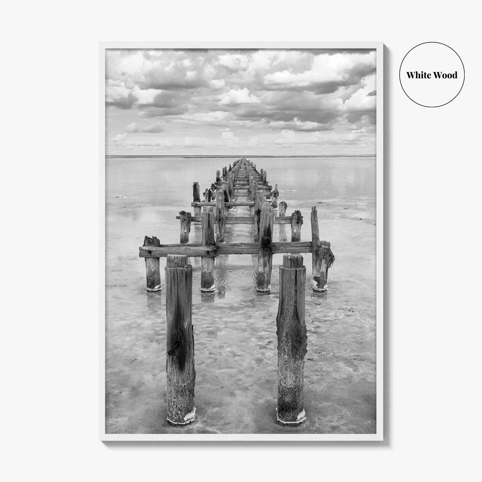 Senegal Black and White Fine Art Photo Print, Dakar, Lake Retba Poster