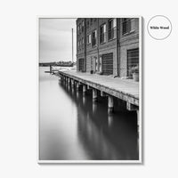Fells Point Black and White Fine Art Photo Print, Maryland USA Poster