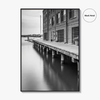 Fells Point Black and White Fine Art Photo Print, Maryland USA Poster
