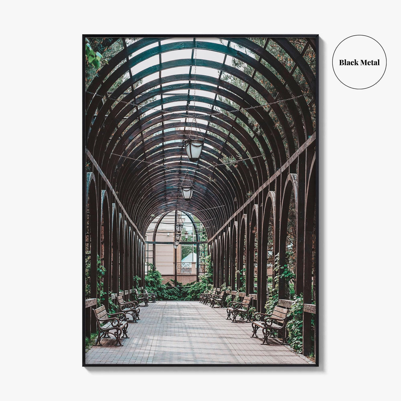 Lincoln Park Fine Art Photo Print, Chicago Illinois USA, Wooden Arch Pavilion Poster