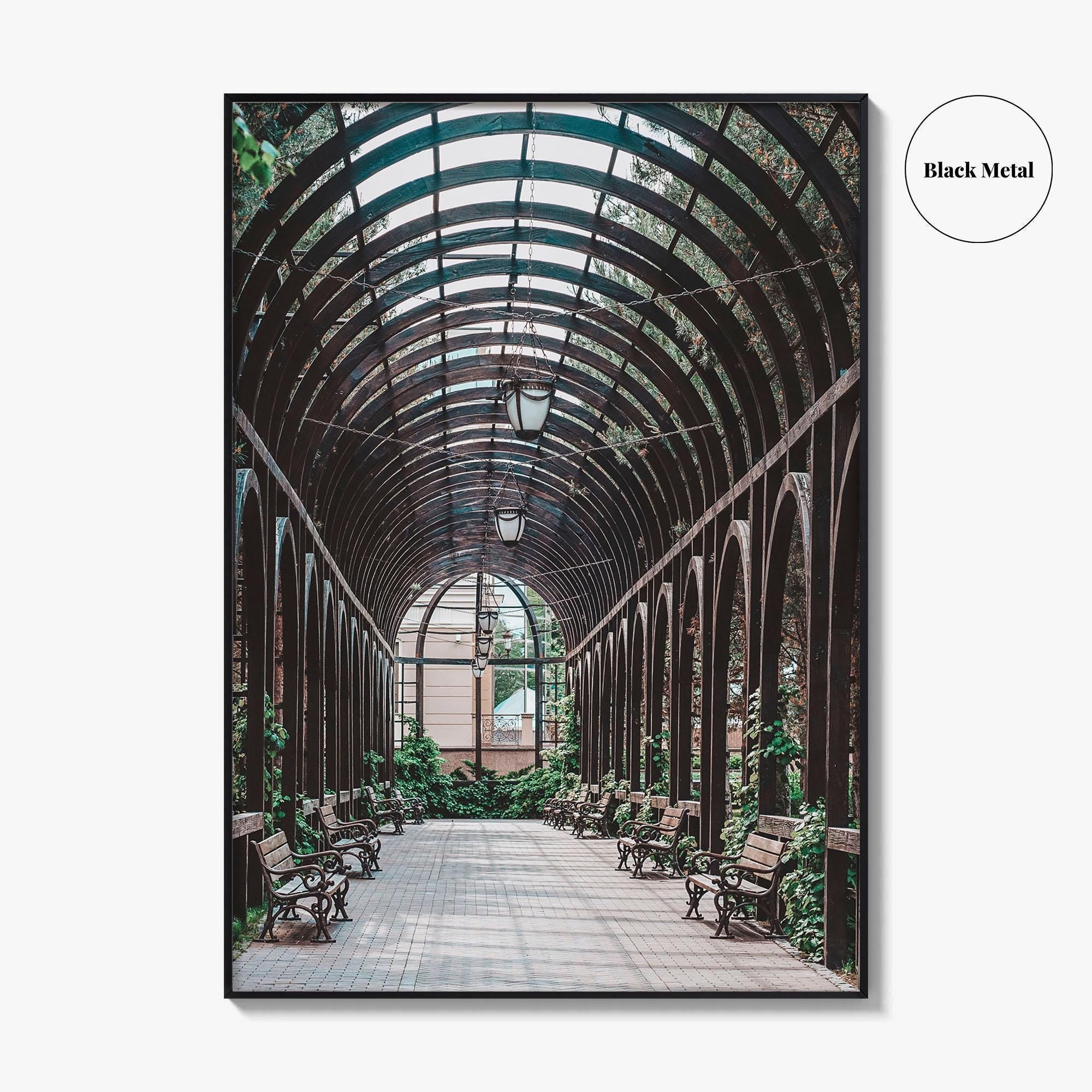 Lincoln Park Fine Art Photo Print, Chicago Illinois USA, Wooden Arch Pavilion Poster