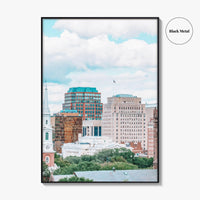 New Haven Skyline Fine Art Photo Print, Connecticut, CT USA Wall Decor Poster