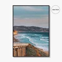 Torrey Pines Fine Art Photo Print, San Diego California Bridge Wall Decor Poster