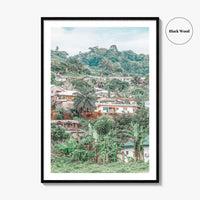 Limbe Fine Art Photo Print, Cameroon Wall Poster, West Africa Village