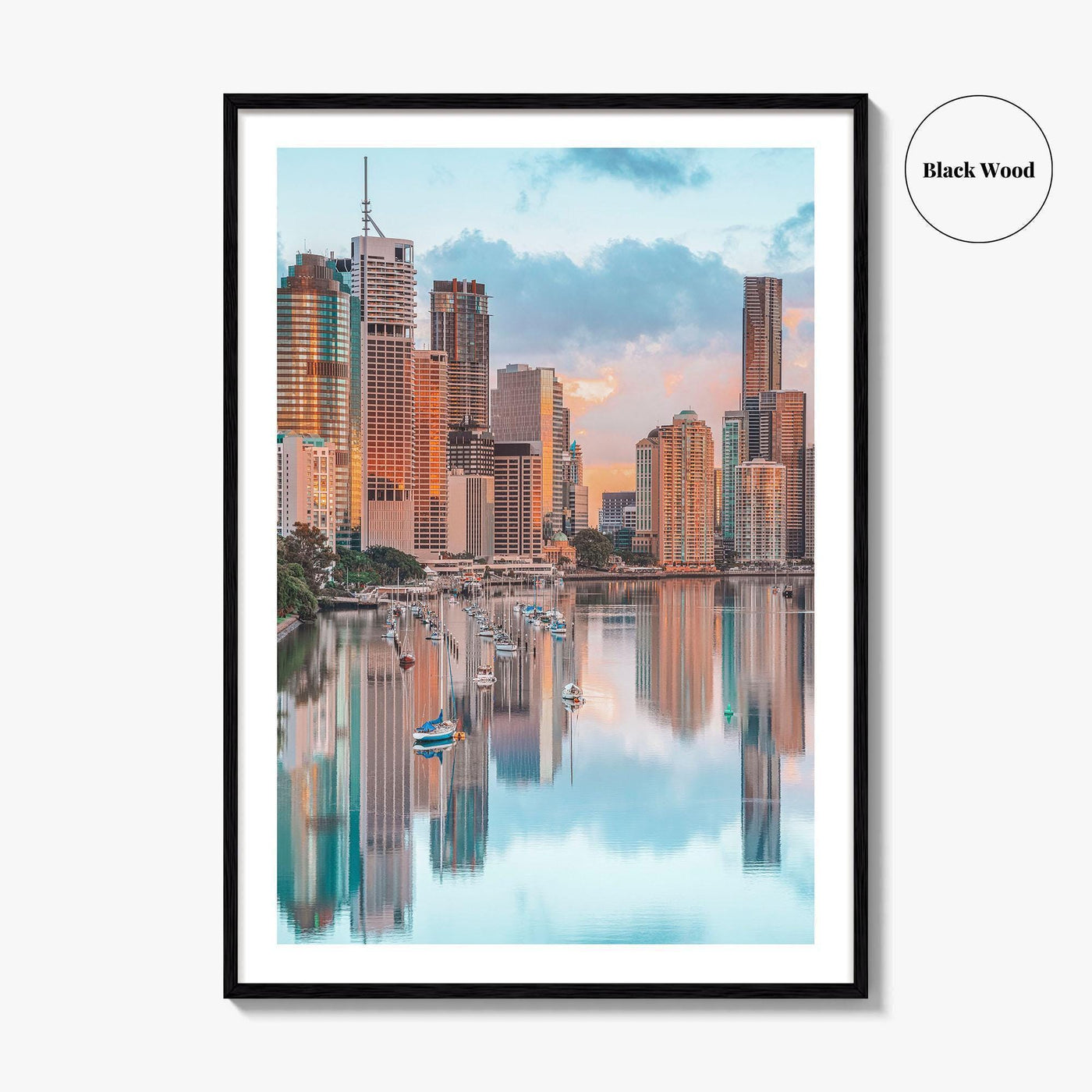 Brisbane Skyline Fine Art Photo Print, Wall Decor, Queensland Australia Poster
