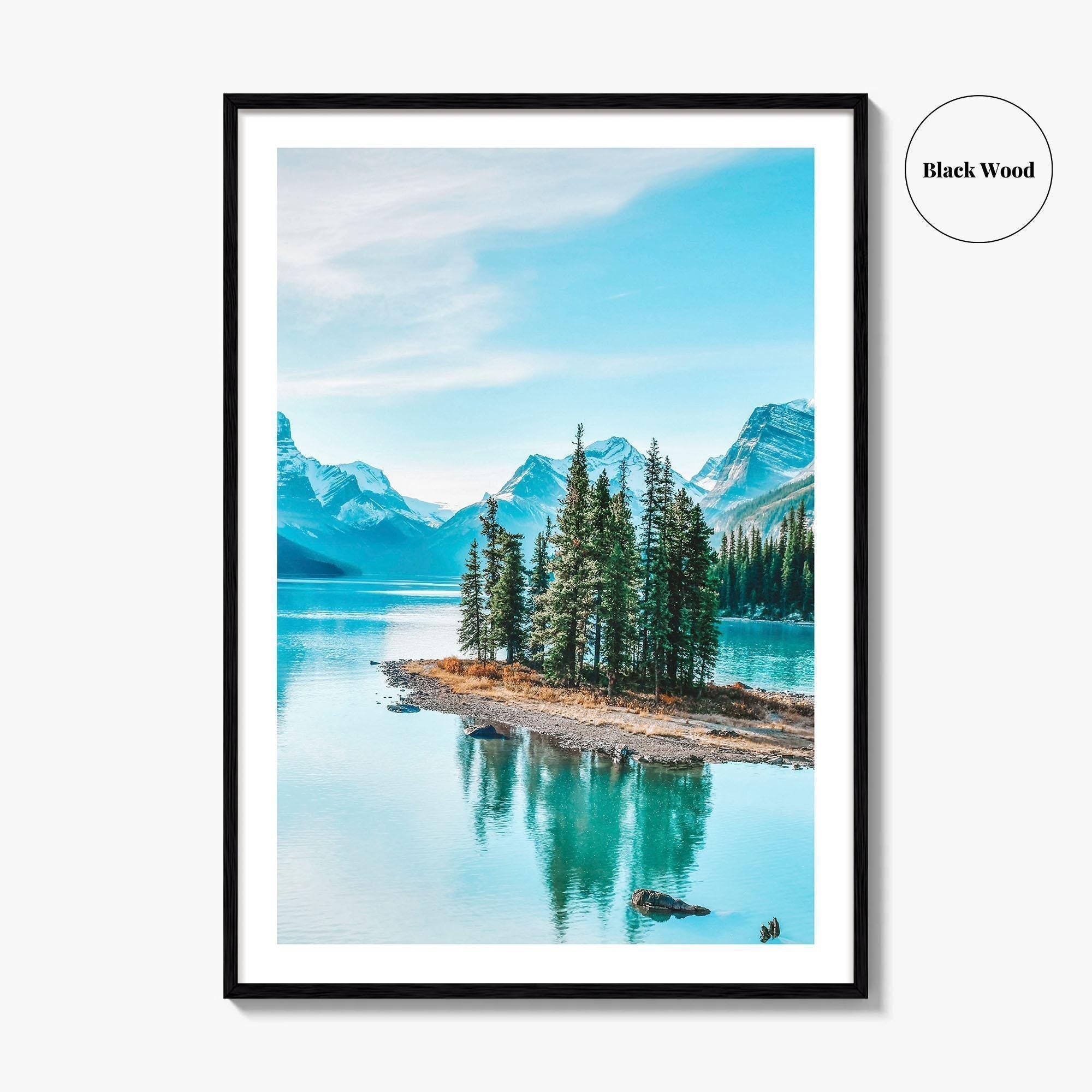 Spirit Island Fine Art Photo Print, Maligne Lake, Jasper National Park, Alberta Canada Poster