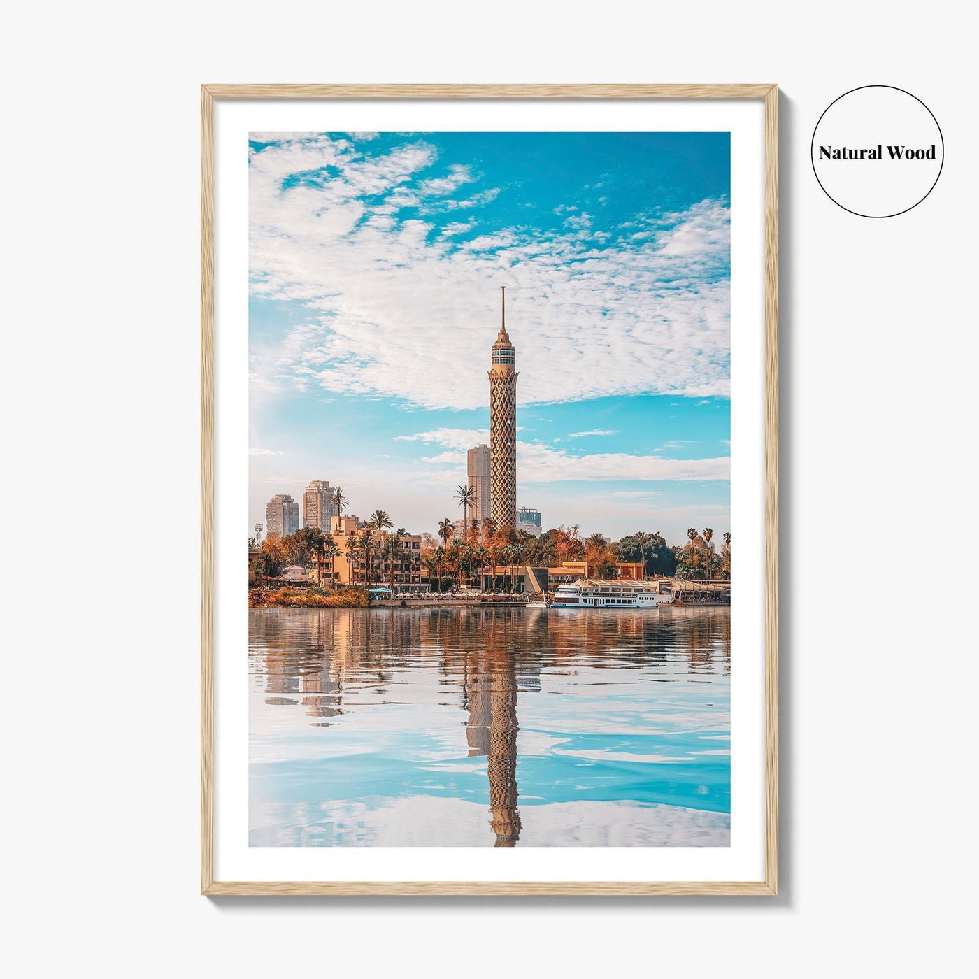 Cairo Fine Art Photo Print, Cairo Tower, Nile River, Gezira, Egypt Wall Poster