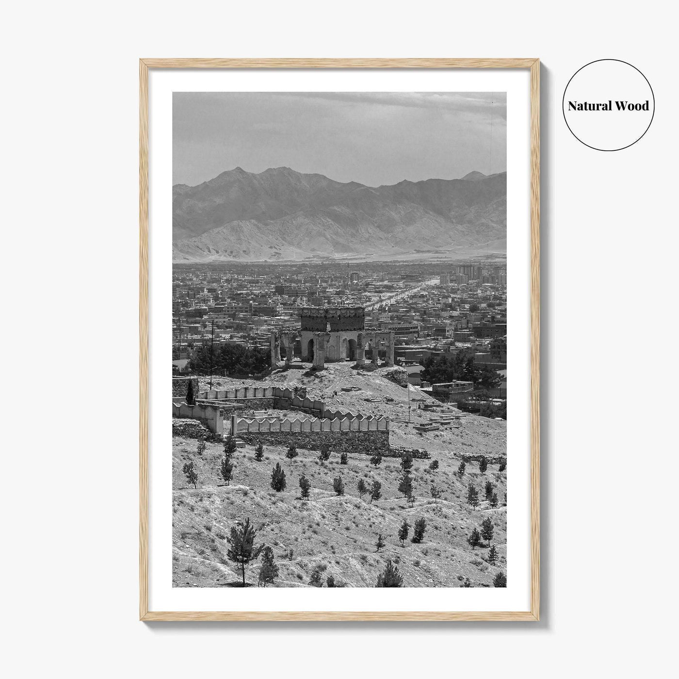 Kabul Black and White Fine Art Photo Print, Afghanistan Wall Poster