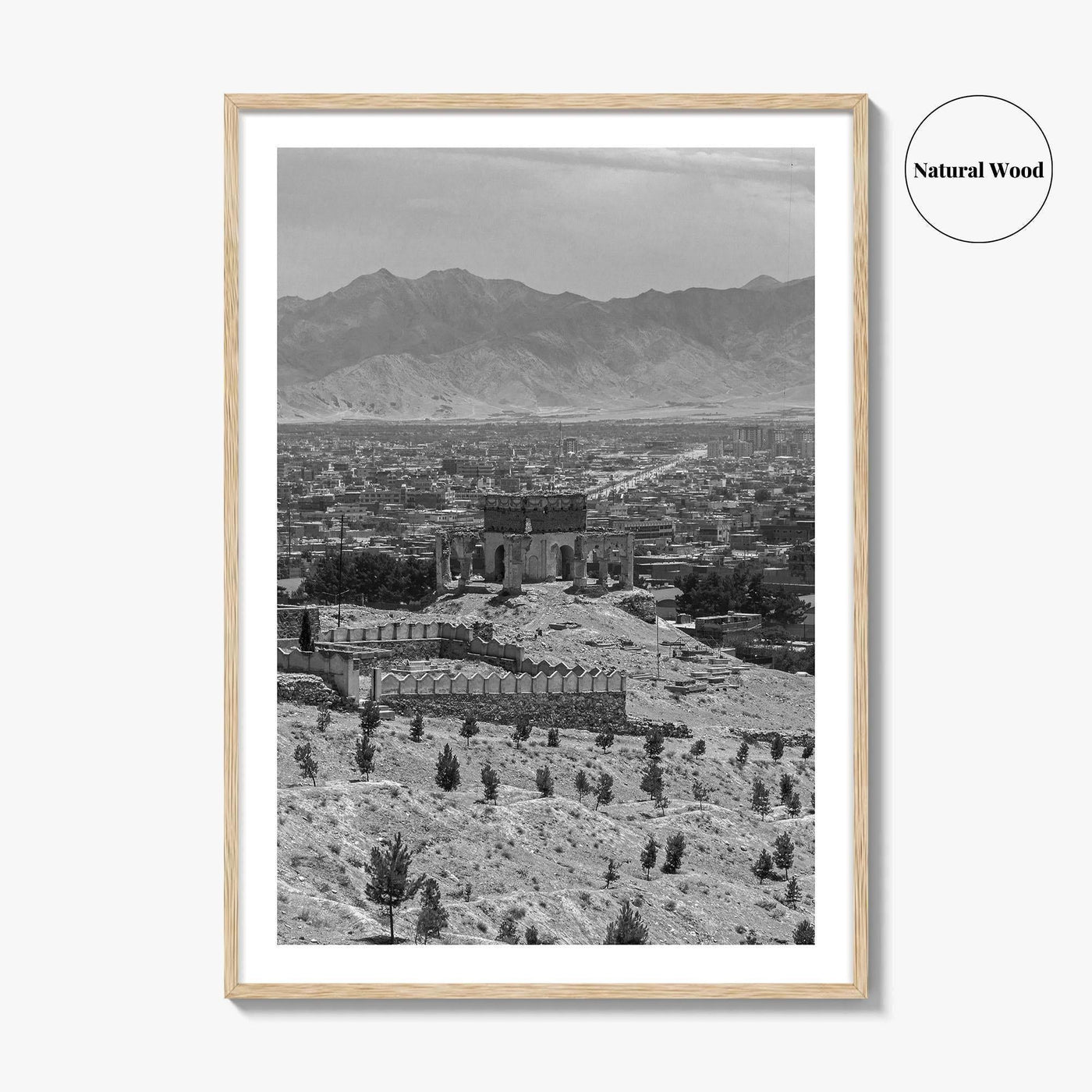 Kabul Black and White Fine Art Photo Print, Afghanistan Wall Poster