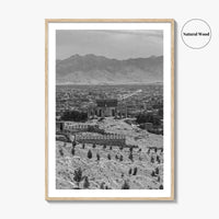 Kabul Black and White Fine Art Photo Print, Afghanistan Wall Poster