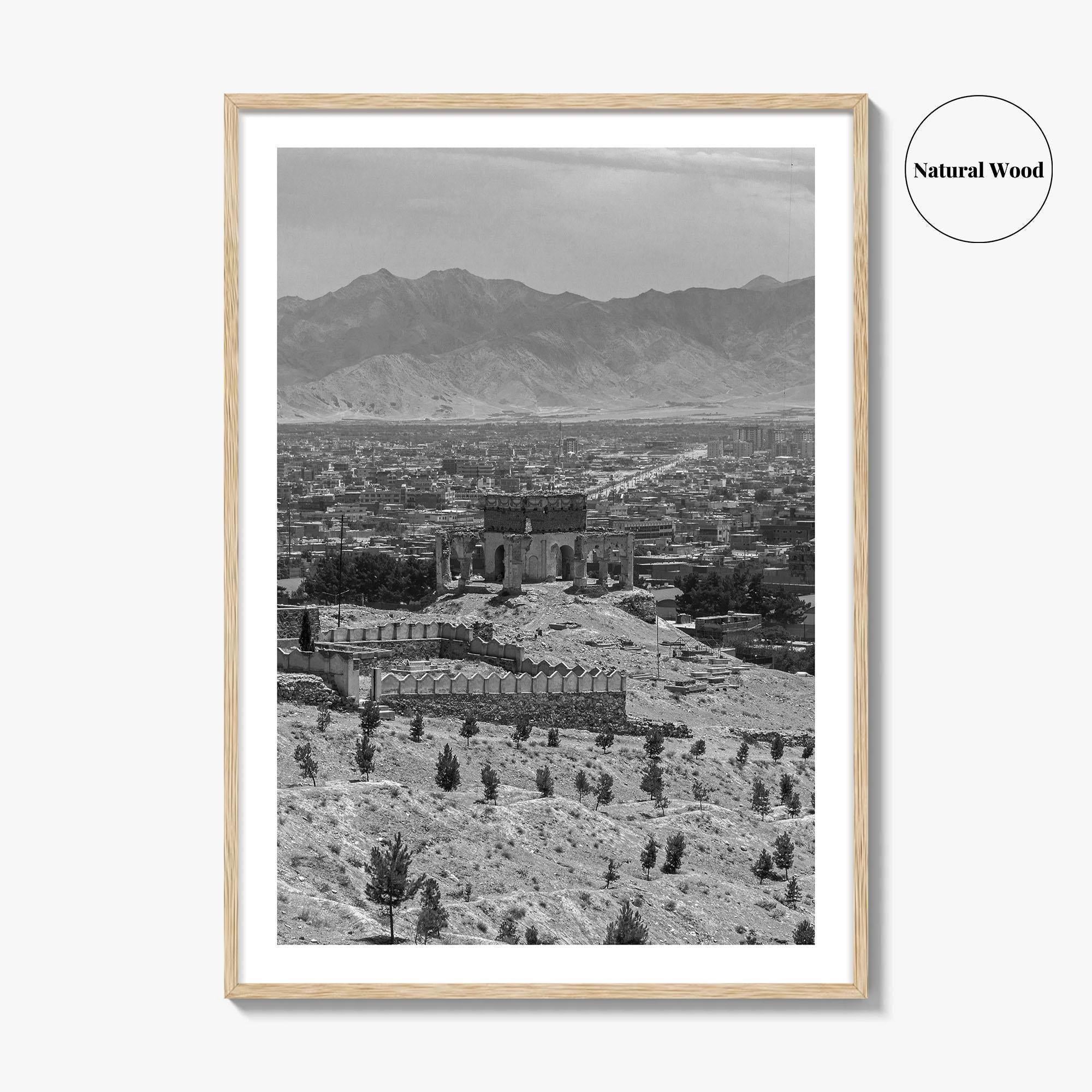 Kabul Black and White Fine Art Photo Print, Afghanistan Wall Poster