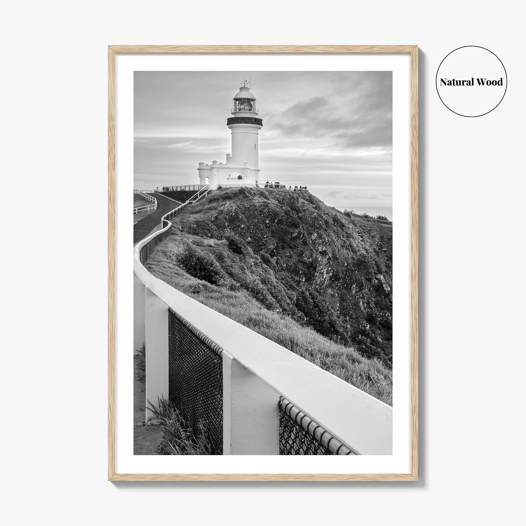 Byron Bay Black and White Fine Art Photo Print, NSW, Australia Wall Decor, Poster