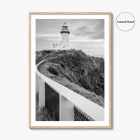 Byron Bay Black and White Fine Art Photo Print, NSW, Australia Wall Decor, Poster