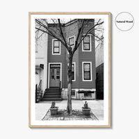 Bushwick Blue Black and White Fine Art Photo Print, Brooklyn New York City Poster