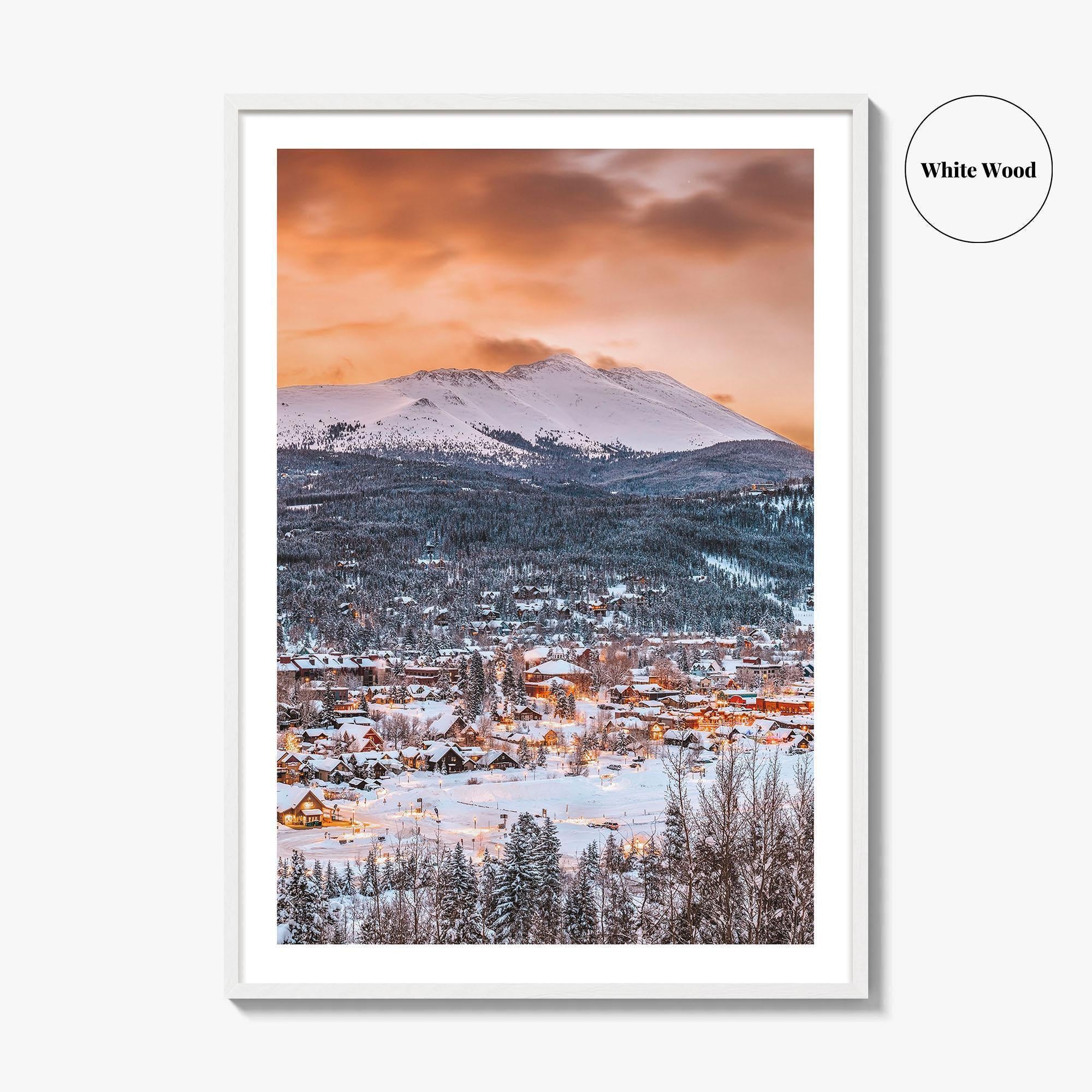 Breckenridge Skyline Fine Art Photo Print, Colorado Wall Poster, CO USA