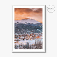 Breckenridge Skyline Fine Art Photo Print, Colorado Wall Poster, CO USA