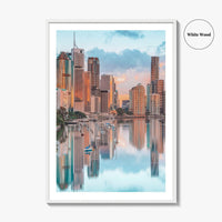 Brisbane Skyline Fine Art Photo Print, Wall Decor, Queensland Australia Poster