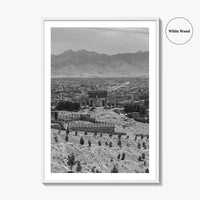 Kabul Black and White Fine Art Photo Print, Afghanistan Wall Poster