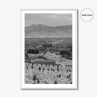 Kabul Black and White Fine Art Photo Print, Afghanistan Wall Poster