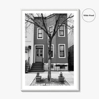 Bushwick Blue Black and White Fine Art Photo Print, Brooklyn New York City Poster